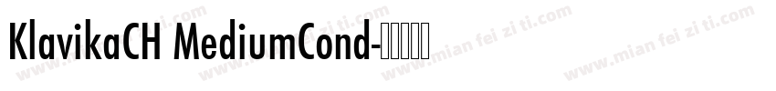 KlavikaCH MediumCond字体转换